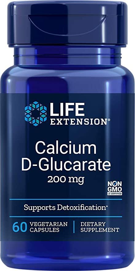 Life Extension kaltsium-D-glükaraat, 200 mg – 60 kapslit