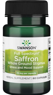 Swansoni täisspektri safranikogus, 15 mg – 60 kapslit