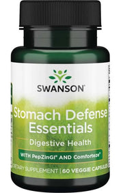 Swanson Stomach Defense Essentials PepZinGI ja Comforteze'iga – 60 kapslit