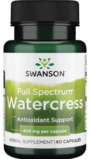 Swanson Vesikressi täisspektri toidulisand, 400 mg – 60 kapslit