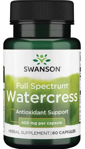 Swanson Vesikressi täisspektri toidulisand, 400 mg – 60 kapslit