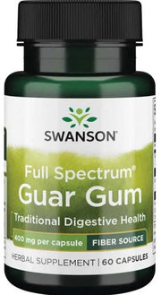 Swansoni täisspektri guarkummi, 400 mg – 60 kapslit