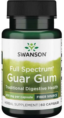 Swansoni täisspektri guarkummi, 400 mg – 60 kapslit