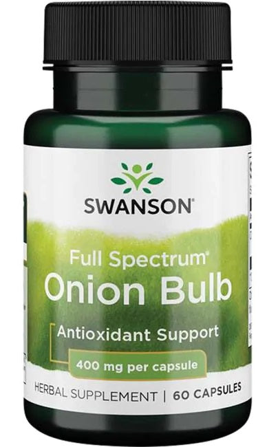 Swansoni täisspektriga sibula maitsetugevdaja, 400 mg – 60 kapslit