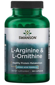 Swanson L-arginiin ja L-ornitiin – 100 kapslit