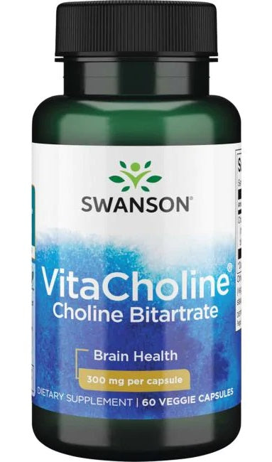 Swanson VitaCholine koliinbitartraat, 300 mg – 60 kapslit