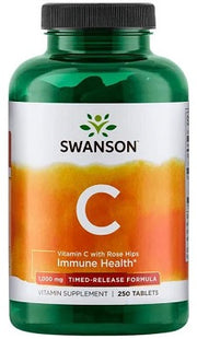 Swansoni C-vitamiin kibuvitsaekstraktiga – aeglane vabanemine, 1000 mg – 250 tabletti