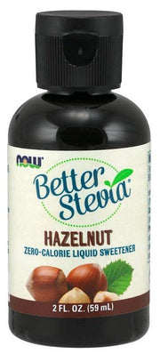 NOW Foods Better Stevia vedelik, sarapuupähkli maitse – 59 ml.