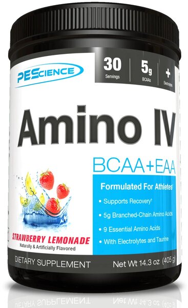 PEScience Amino IV, maasika limonaad – 405 g