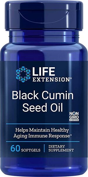 Life Extension musta köömne õli – 60 kapslit