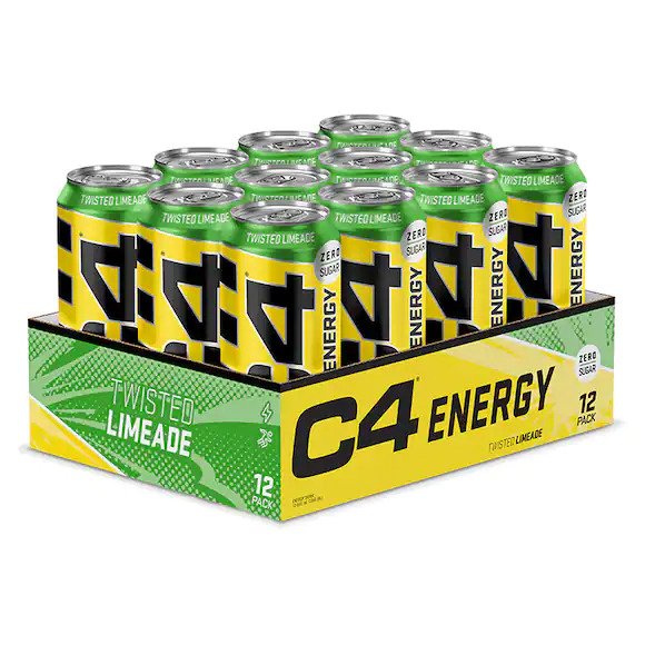 Cellucor C4 energiajook Twisted Lime, 12 x 500 ml.