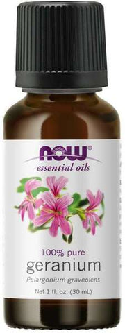 NOW Foods eeterlik õli, geraaniumiõli – 30 ml.