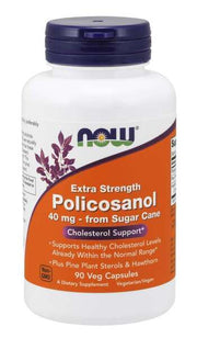 NOW Foods polükosanool, 40 mg ekstra tugev – 90 kapslit