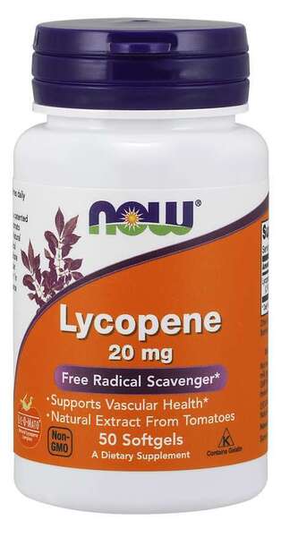 Produkto nuotrauka: NOW Foods Lycopene, 20mg - 50 minkštųjų kapsulių