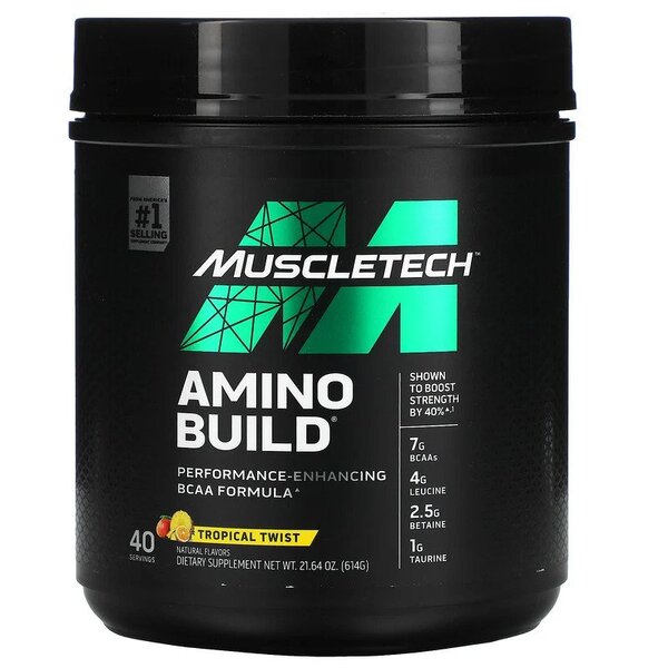 MuscleTech Amino Build, troopiline lõõgastus – 614 g