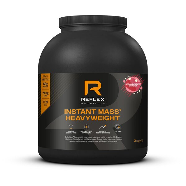 Reflex Nutrition Instant Mass Heavyweight, maasika-kooremaitseline – 2000 g