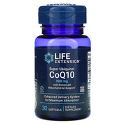 Life Extension Super Ubiquinol CoQ10 koos täiustatud mitokondrite toetusega, 100 mg - 30 kapslit