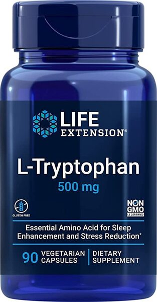 Life Extension L-trüptofaan, 500 mg - 90 kapslit