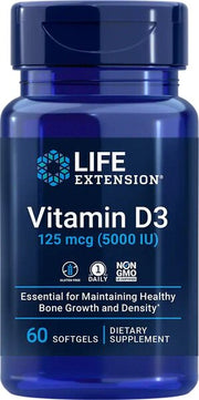 Life Extension vitamiin D3, 5000 IU – 60 kapslit