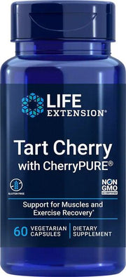 Life Extension Tart Cherry koos kirsimaitseliste kapslitega CherryPure – 60 kapslit