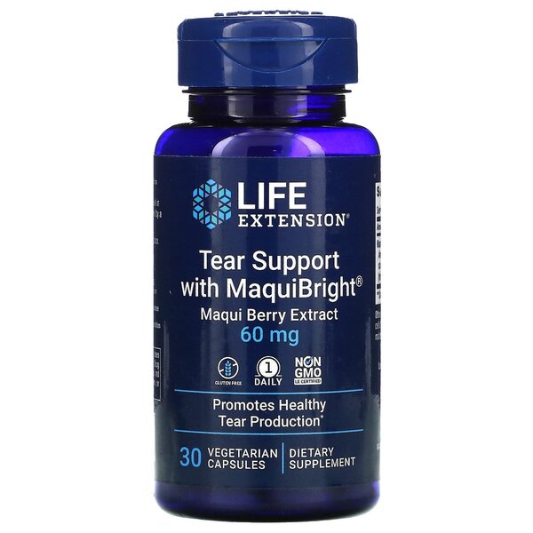 Life Extension pisarate tugi MaquiBrightiga (maqui marja ekstrakt), 60 mg – 30 kapslit