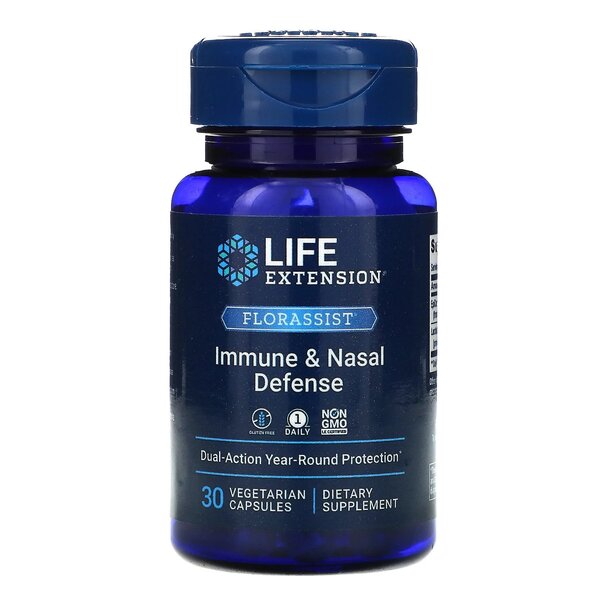 Life Extension Florassist immuunsüsteemi ja nina kaitseks – 30 kapslit