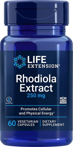 Life Extension rodiola ekstrakt, 250 mg - 60 kapslit