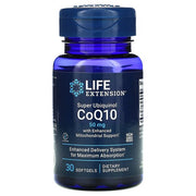 Life Extension Super Ubiquinol CoQ10 koos täiustatud mitokondrite toega, 50 mg - 30 kapslit