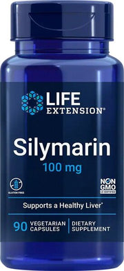 Life Extension silymariin, 100 mg – 90 kapslit