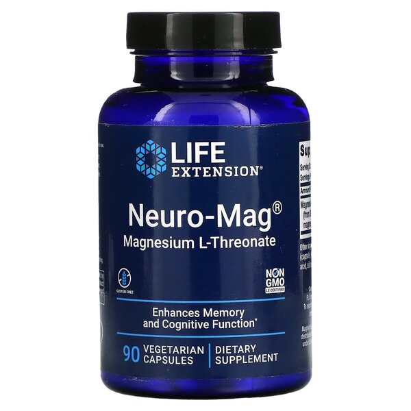 Life Extension Neuro – Mag magneesium L-treonaat – 90 kapslit