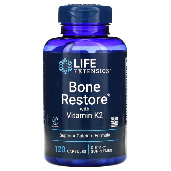 Life Extensioni luude taastamine koos K2-vitamiiniga - 120 kapslit