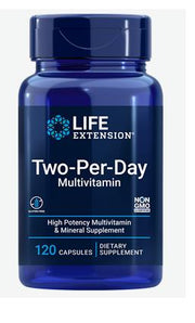 Life Extension Two-Per-Day, multivitamiinid - 120 kapslit