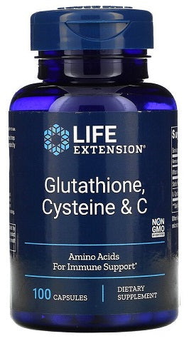 Life Extension Glutatioon, tsüsteiin ja C - 100 kapslit