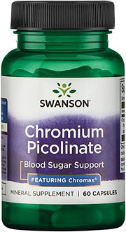 Swanson kroompikolinaat koos Chromaxiga, 200 mcg – 60 kapslit