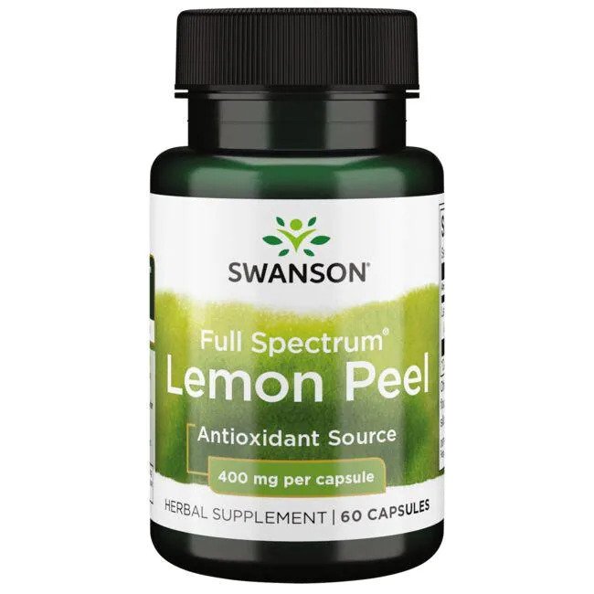 Swansoni täisspektri sidrunikoore kapslid, 400 mg – 60 kapslit