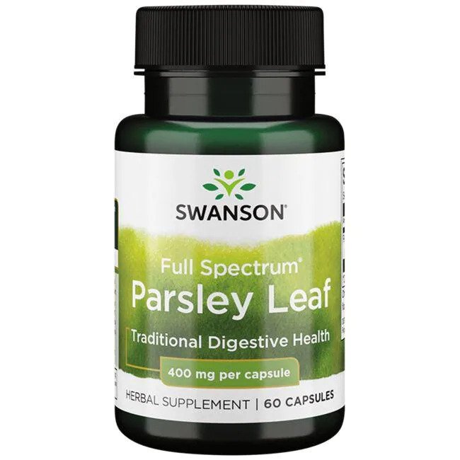 Swansoni laiaspektrilised petersellilehed, 400 mg – 60 kapslit
