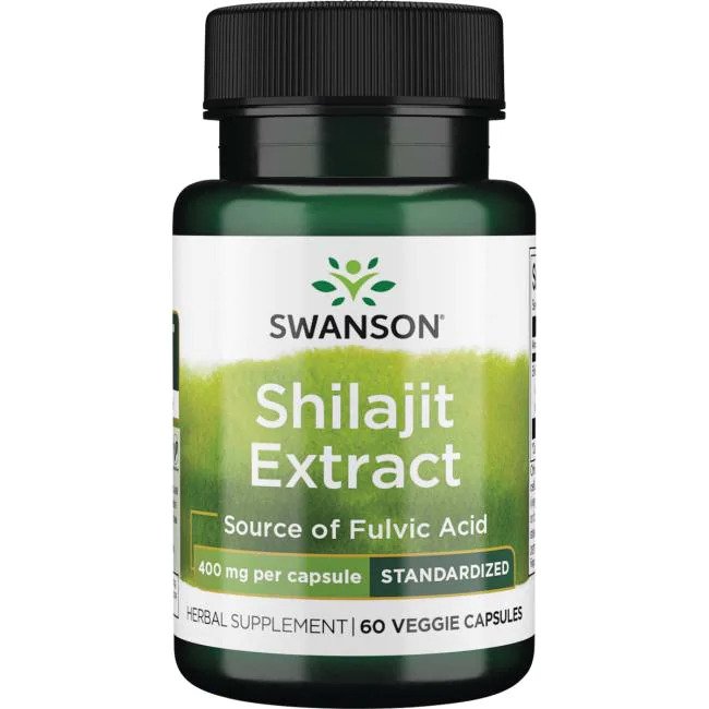 Swanson Shilajit ekstrakt, 400 mg – 60 kapslit