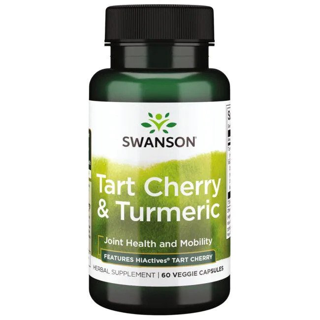 Swanson Tart Cherry & Turmeric – 60 kapslit
