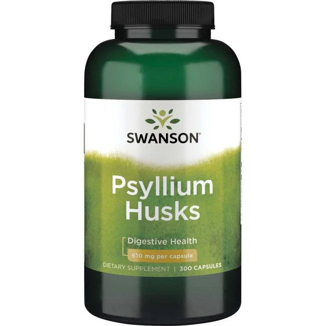 Swanson Psyllium Husks, 610 mg – 300 kapslit