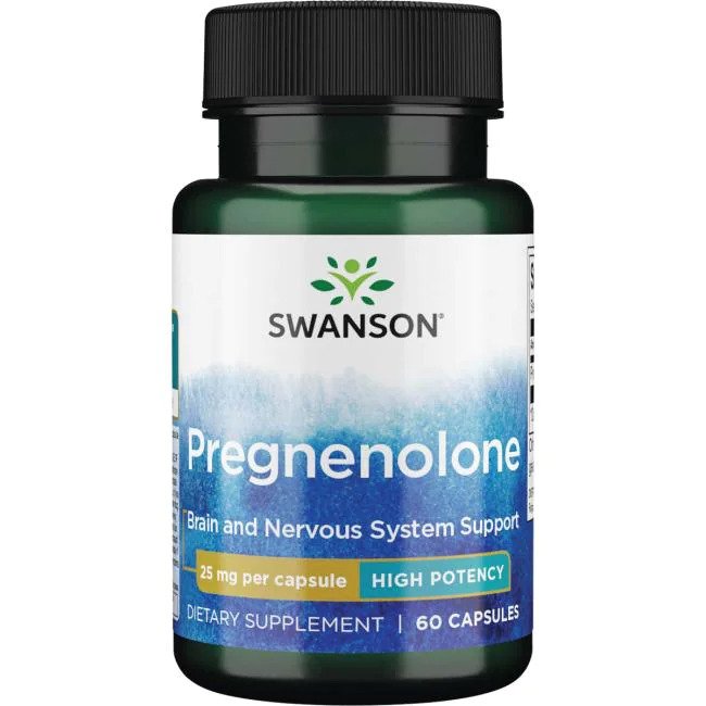Swanson Pregnenolone, 25 mg – 60 kapslit