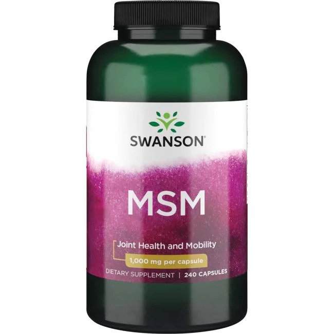Swanson MSM, 1000 mg – 240 kapslit