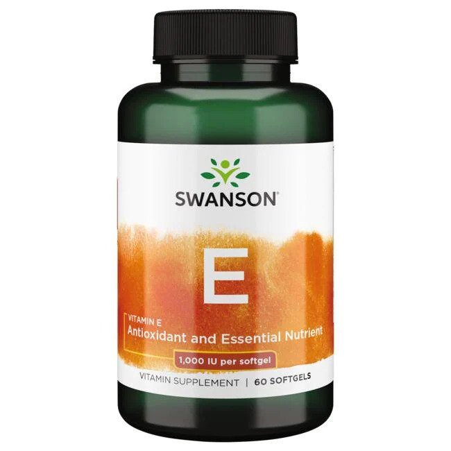 Swanson E-vitamiin, 1000 IU – 60 geelkapslit