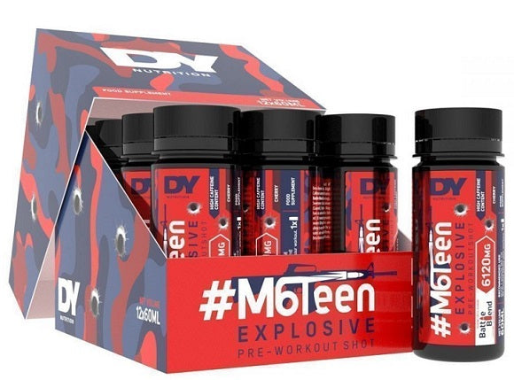 Dorian Yates #M6Teen plahvatusohtlik treeningueelne jook, virsiku maitsega – 12 x 60 ml.