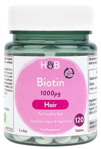 Holland & Barrett biotiin, 1000 mcg – 120 tabletti