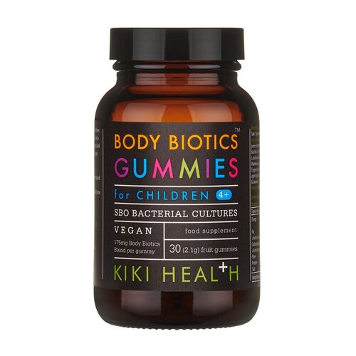 KIKI Health Body Biotics laste kummikommid, 175 mg – 30 kummikommi