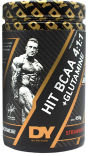 Dorian Yates HIT BCAA 4:1:1 + Glutamine, maasika maitse - 450 g