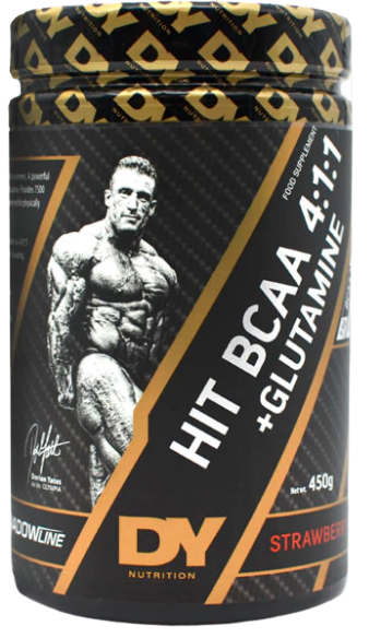 Dorian Yates HIT BCAA 4:1:1 + Glutamine, maasika maitse - 450 g