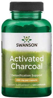 Swanson Aktiivsüsi, 260 mg – 120 kapslit