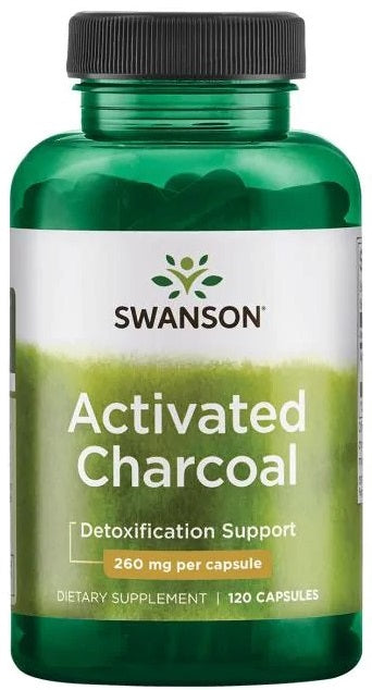 Swanson Aktiivsüsi, 260 mg – 120 kapslit