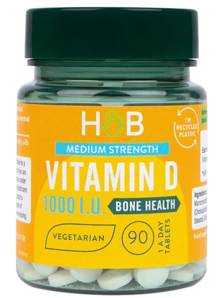 Holland & Barrett D-vitamiin, 25 mcg – 90 tabletti
